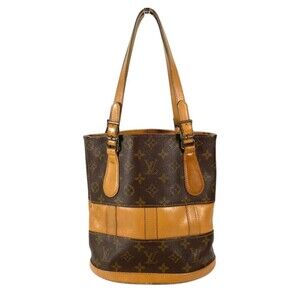 LOUIS VUITTON T42238 Monogram Bucket PM Bucket, USA Limited Edition Tote Bag ...